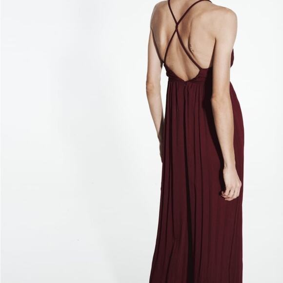 ZARA LONG CROSSED BACK JUMPSUIT - Picture 11 of 13